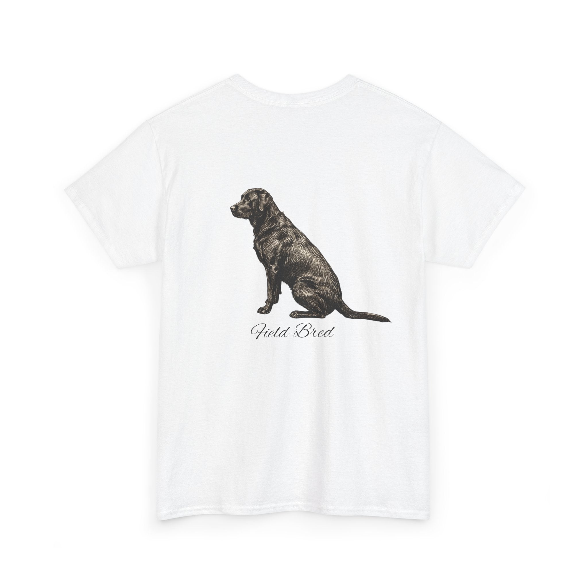 Labrador Illustration Tee — 'Field Bred' Vintage Dog Graphic T-Shirt