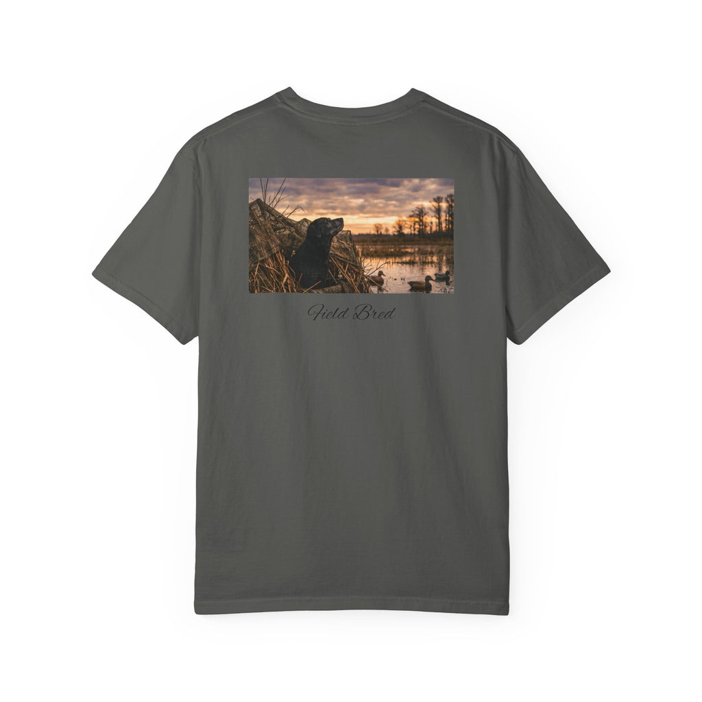Duck Blind Sunset T‑Shirt — 'Last Hunt' Waterfowl Hunting Tee