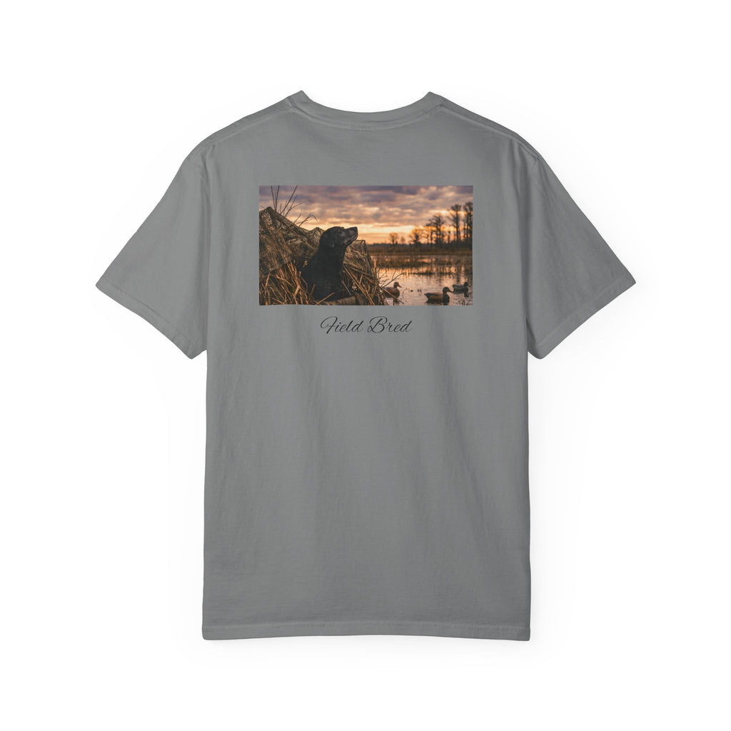 Duck Blind Sunset T‑Shirt — 'Last Hunt' Waterfowl Hunting Tee