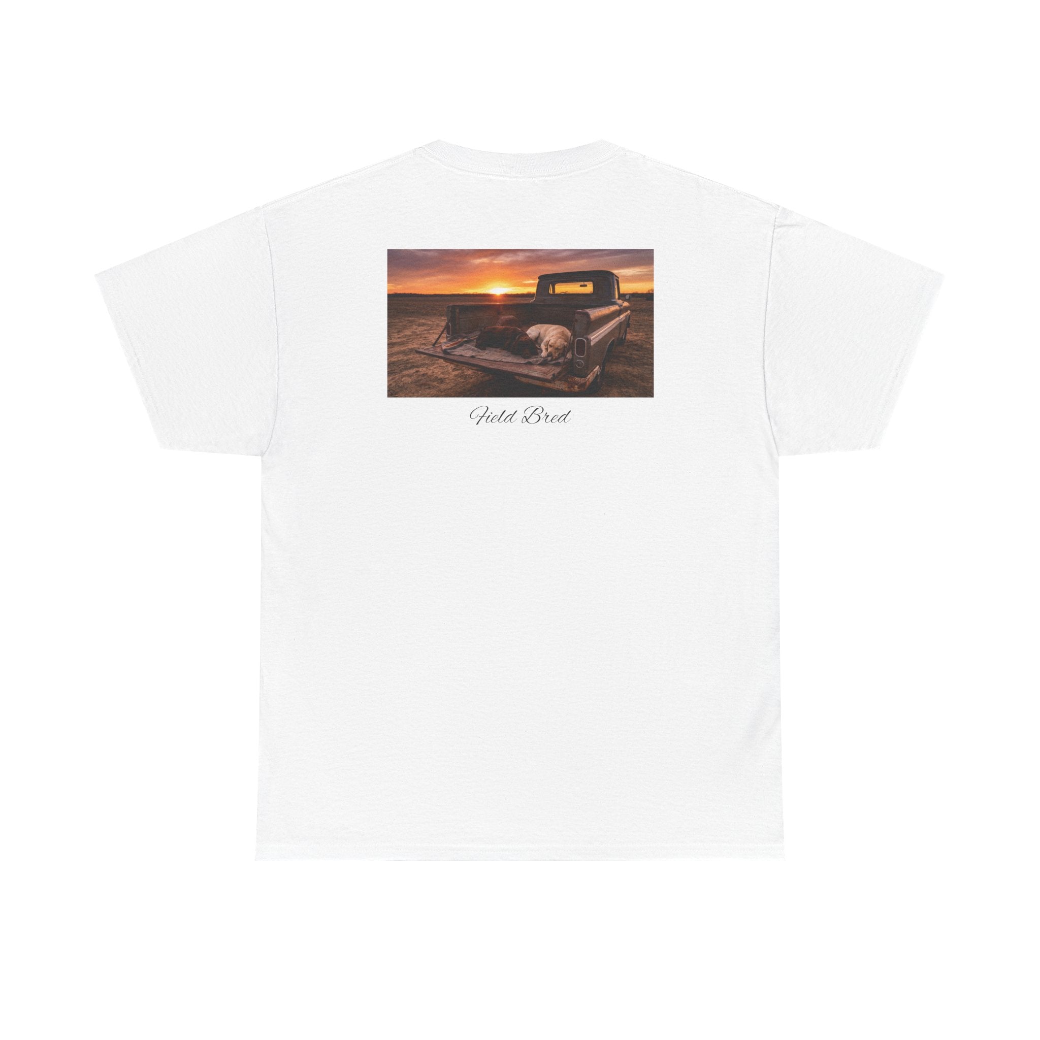Vintage Truck Sunset Tee — 'Back Roads' Graphic T‑Shirt