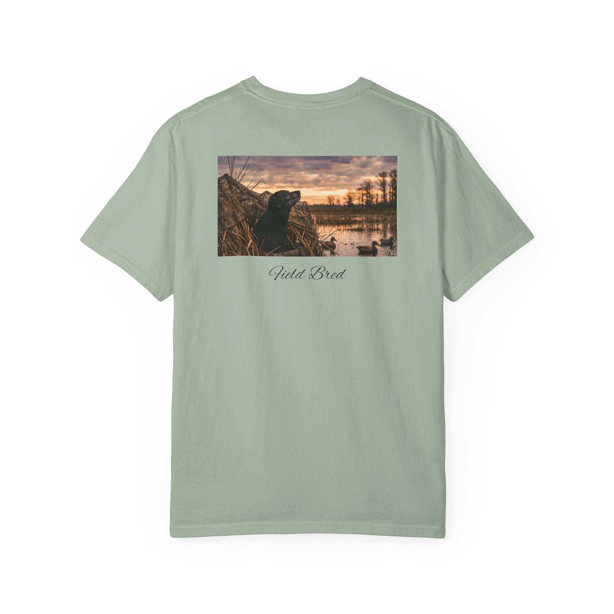 Duck Blind Sunset T‑Shirt — 'Last Hunt' Waterfowl Hunting Tee