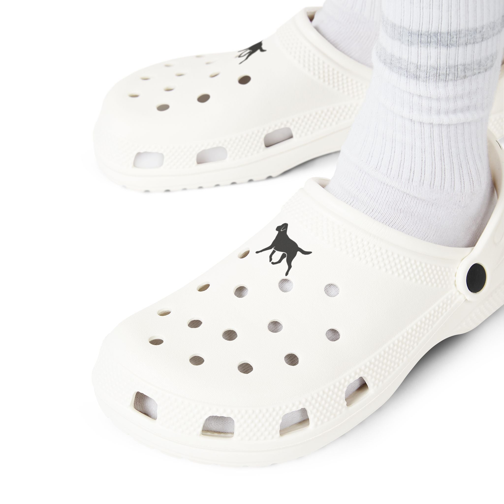 White EVA Foam Clogs — Lightweight Waterproof Garden & Beach Shoes