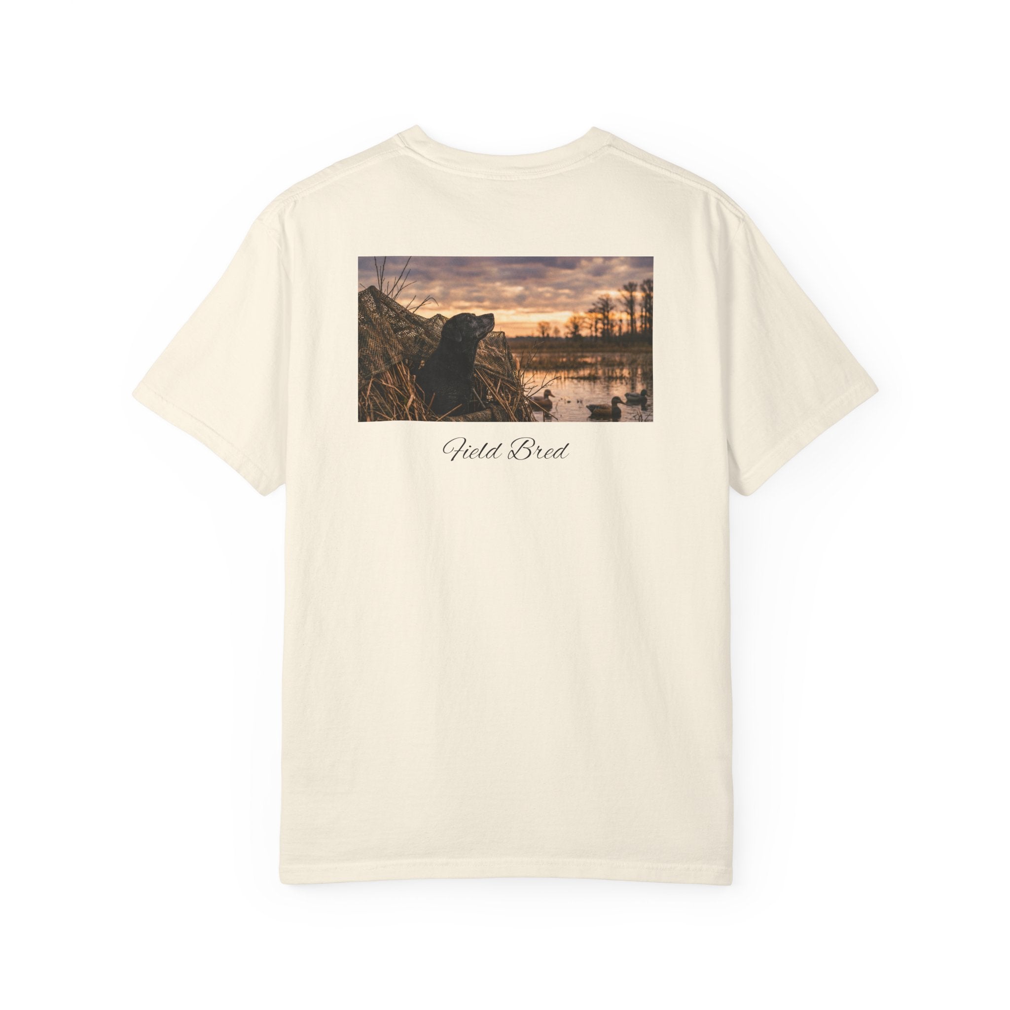 Duck Blind Sunset T‑Shirt — 'Last Hunt' Waterfowl Hunting Tee